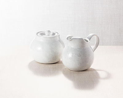 Sugar Bowl and Cream Pitcher Set