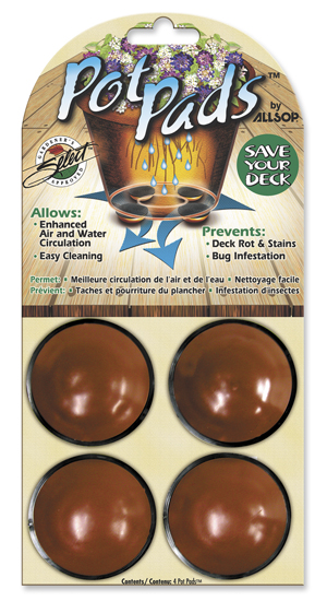 Pot Pads/4 Pack in Brown