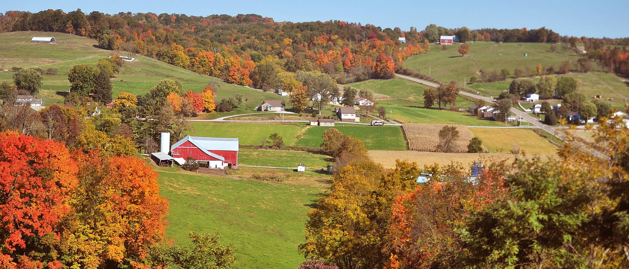 Ohio is sometimes known to be a flat state, but Amish Country offers endless hills and beauty