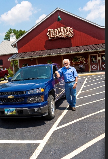 When we want to know if Jay Lehman is in the building, we check his parking space for his blue pick-up truck.