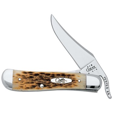 Case Russlock Amber Bone Knife