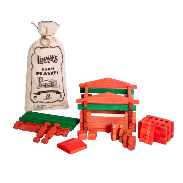 Lehman's Farm Wooden Log Playset