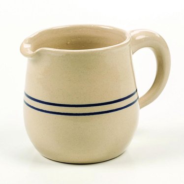 Heritage Blue Stripe Stoneware Syrup Pitcher