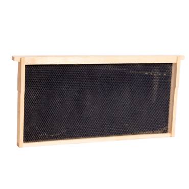 Deep Wood Bee Frame with Heavy Waxed Plastic