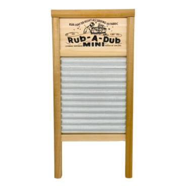 Lehman's Mini Galvanized Wavy Washboard