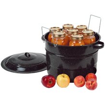 Black Enamelware Canner - 21.5 qt