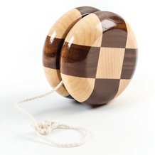 Checkered Wooden Yo-Yo