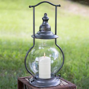 Gunmetal Steeple Candle Lantern