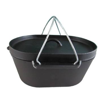 Cast Iron Oval Roaster 10 Qt