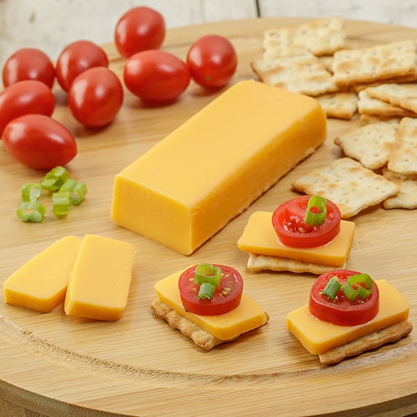 Shelf-Stable Cheddar Cheese Food - Five 4-oz Pack