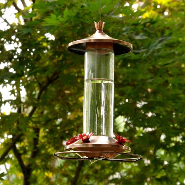 Copper Hummingbird Feeder