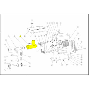 Schematic - # 5 BigBite Grinder Head