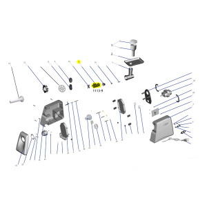 Schematic - Worm Gear/Auger for # 1113 Meat Grinder