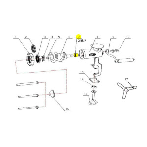 Schematic - Bushing for # 10 Tinned Hand Grinder # 058