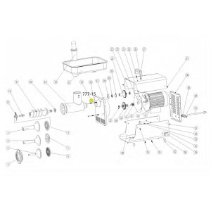 Schematic - Star Bolt for # 8 BigBite Grinder # 779