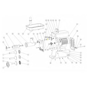 Schematic - Main Washer for # 5 BigBite Grinder # 777