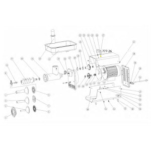 Schematic - Handle Screw for # 5 BigBite Grinder # 777