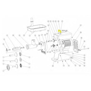 Schematic - Handle for # 5 BigBite Grinder # 777