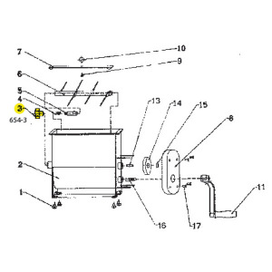 Schematic - Spring for 20 lb. Manual Mixer # 654