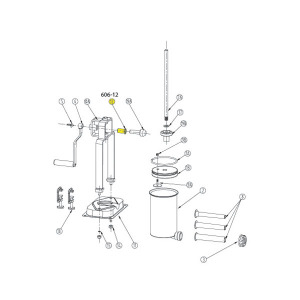 Schematic - Horizontal Gear Bushing for 5 lb. Vertical Stuffer # 606 & 606SS