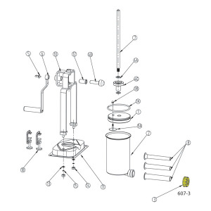 Schematic - Retaining Ring for 15 lb. Vertical Stuffer # 607