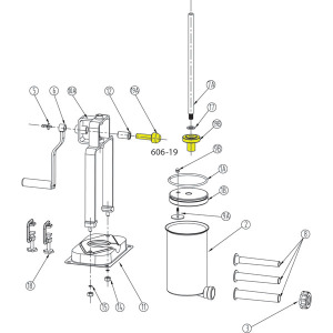 Schematic - Black Metal Gears for 5 lb. Vertical Stuffer # 606