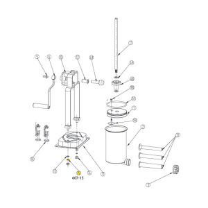 Schematic - Base Lock Washer for 15 lb. Vertical Stuffer # 607 & 607SS