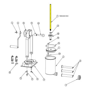 Schematic - Threaded Rod for 15 lb. Vertical Stuffer # 607