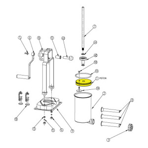 Schematic - Piston for 15 lb. Vertical Stuffer # 607