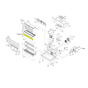 Schematic - Teflon Tape for Top Lid & Under Heat Bar for MaxVac Vacuum Sealers