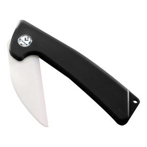 Folding Ceramic Pocket Knife - Black Handle