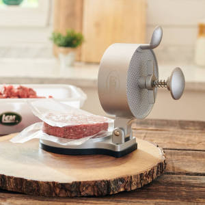 Spring-Loaded Burger Press