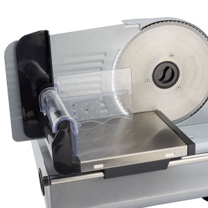 Hand Guard on belt driven meat slicer