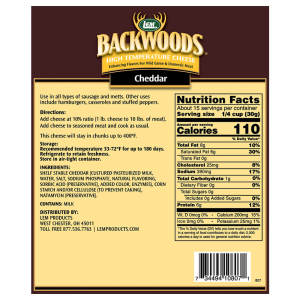 Backwoods High-Temp Cheddar Cheese