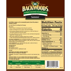 Backwoods Reduced Sodium Summer Sausage Cured Sausage Seasoning