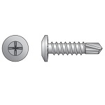 Wire-Lath Modified Truss Head Screw for Metal - 410SS