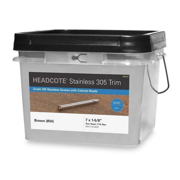 Headcote Stainless Steel Color Coated Screws 5000 piece box