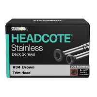 HEADCOTE® Trim Screw #8 x 2-1/2