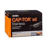 Cap-Tor® XD Composite Deck Screws- #10 x 2-1/2" - 305 Stainless Steel