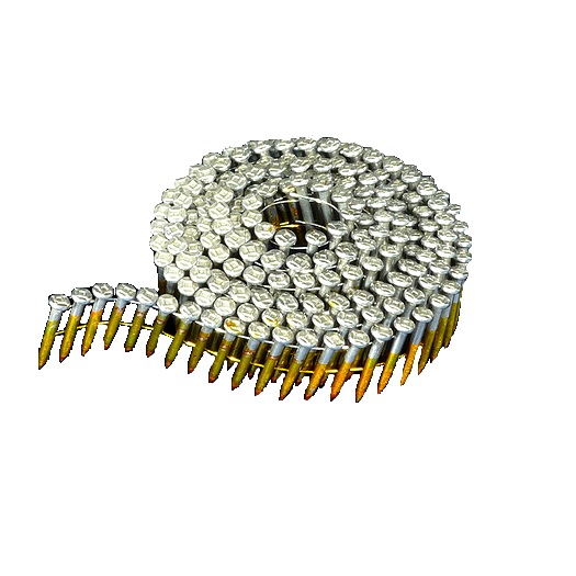 15° Knurled Galvanized Wire Coil Ballistic Pins  