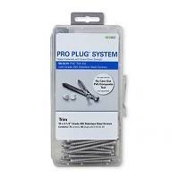 Pro Plug® System with Stainless Steel Screws for use with AZEK® / Timbertech Trim