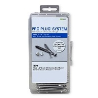 Pro Plug® System Kit Kleer® Trim - 50 Lin Ft Stainless Steel Screws