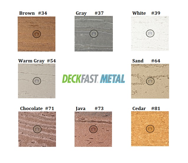 Deckfast Metal Color Chart