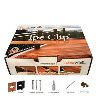 Ipe Clip Extreme kit with clips and screws