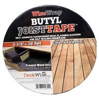 Deckwise Butyl Joist Tape  1-5/8" x 50 FT & 3-1/8" x 50 FT