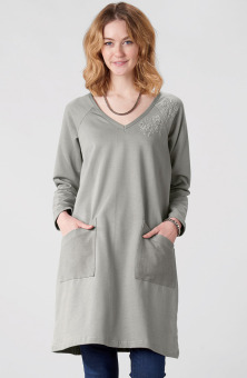 Anjana Organic Tunic - Eucalyptus