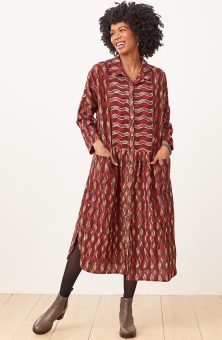 Jamini Dress - Port/Multi