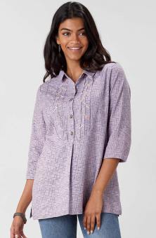 Bhavna 3/4-Sleeve Tunic - Lavender