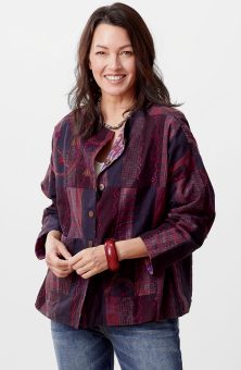 Reversible Zaina Jacket - Chindi/Purple/Multi