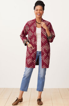 Reversible Nadira Jacket - Lead/Multi